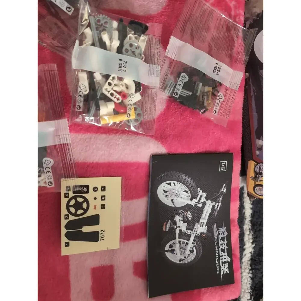 Technique Folding Mountain Bike #7072 DIY Model 242 Piece Build Set Sealed Bags